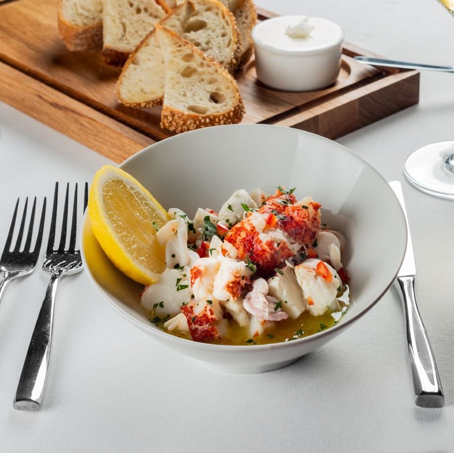 Rao's seafood salad.