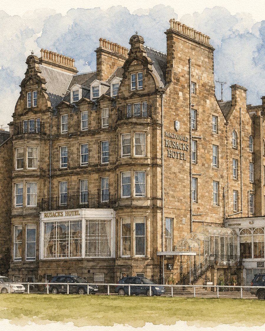 Rusacks Hotel at St Andrews, home of Rao's at Rusacks.