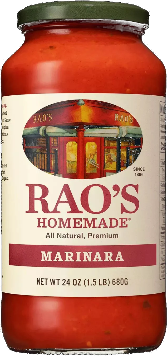 Rao's Homemade Marinara Sauce — the same recipe, in a jar since 1992.